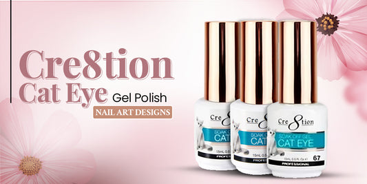 Trendy DIY Nail Art with Cre8tion Cat Eye Gel Polish