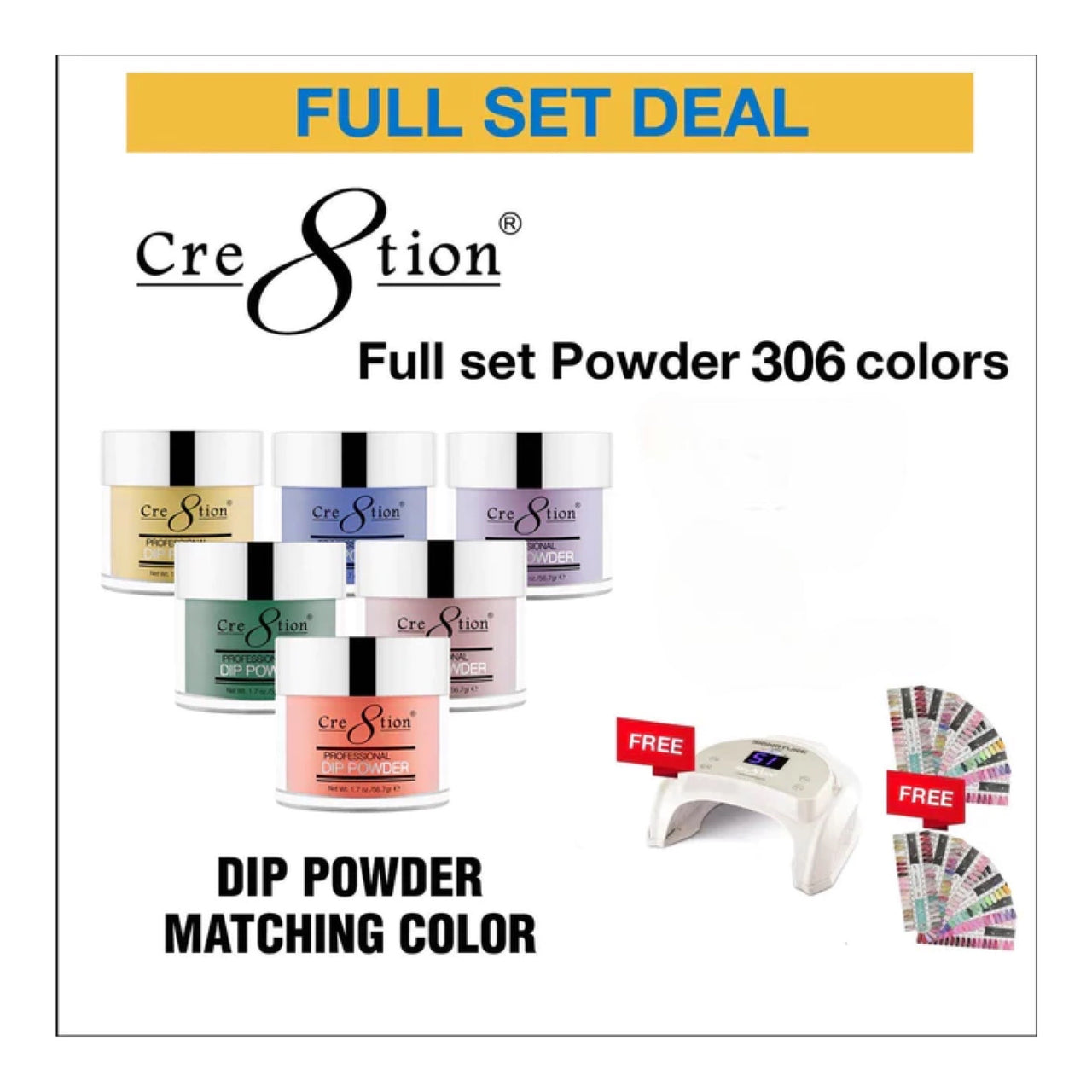 Home / Collections / Best selling products / Cre8tion Dip Powder ...