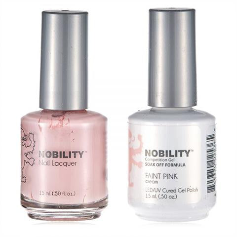 Nobility Gel Polish & Nail Lacquer, Faint Pink - NBCS086