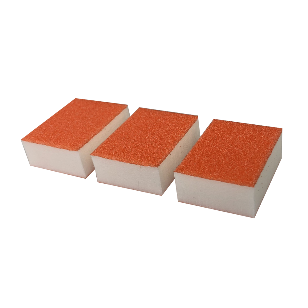 Cre8tion Disposable Mini Buffer Orange White Grit 80/100 