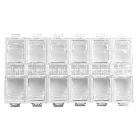 Cre8tion Transparent Small Accessories Box White 400 pcs./case