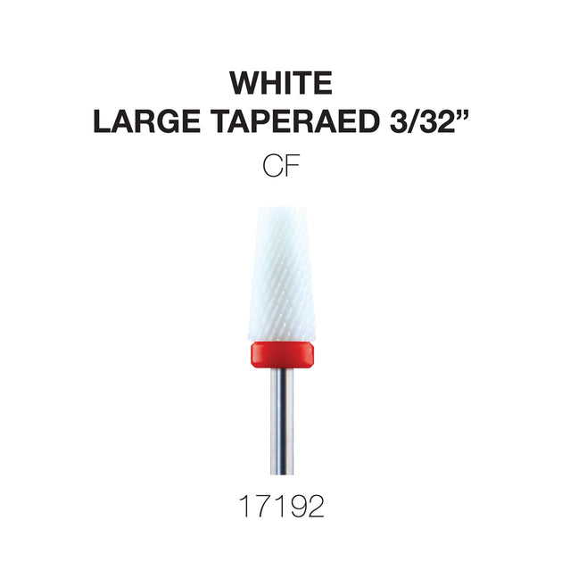 Cre8tion - White Ceramic - Large Tapered - 3/32"