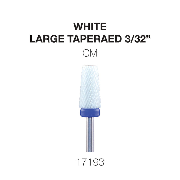 Cre8tion - White Ceramic - Large Tapered - 3/32"