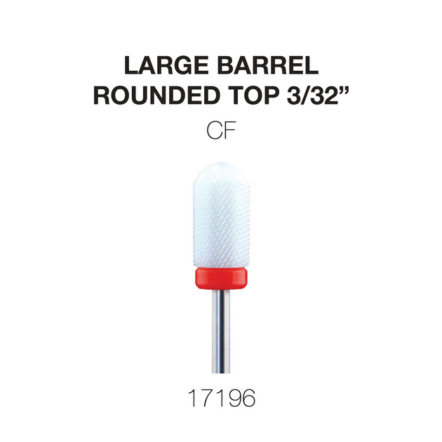 Cre8tion Ceramic Large Barrel - Rounded Top - 3/32"