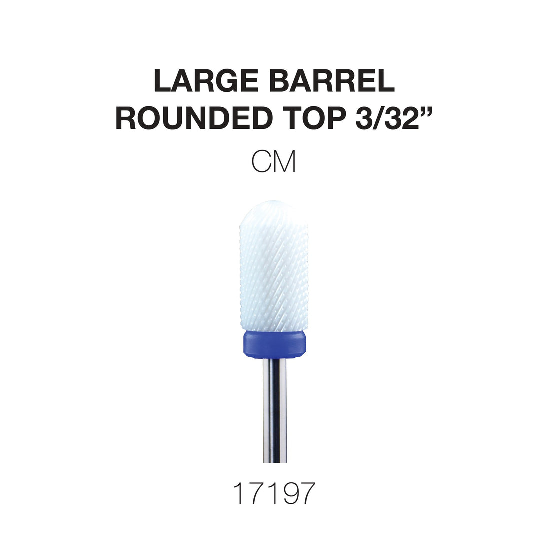 Cre8tion Ceramic Large Barrel - Rounded Top - 3/32"