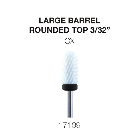 Cre8tion Ceramic Large Barrel - Rounded Top - 3/32"