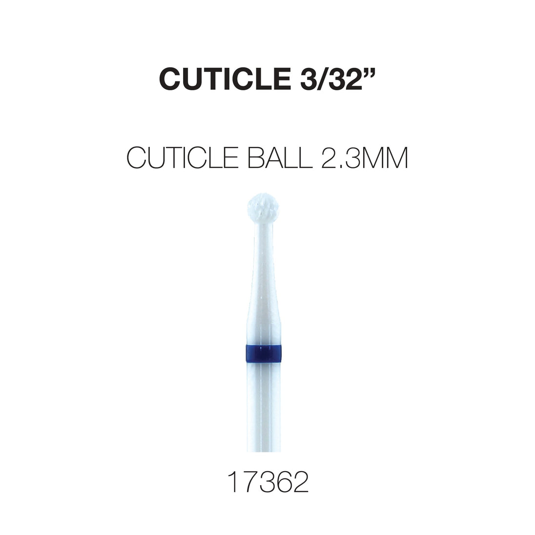 Cre8tion Cuticle Ceramic Bit - 3/32"