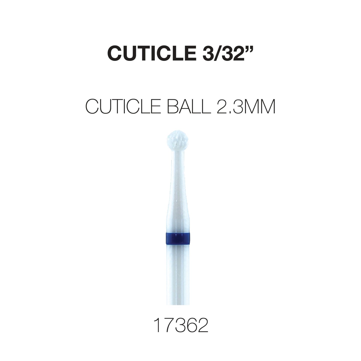 Cre8tion Cuticle Ceramic Bit - 3/32"