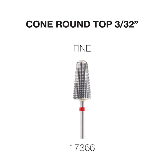 Cre8tion - Cone Round Top - Nail Filing Bit - 3/32"