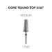 Cre8tion - Cone Round Top - Nail Filing Bit - 3/32"