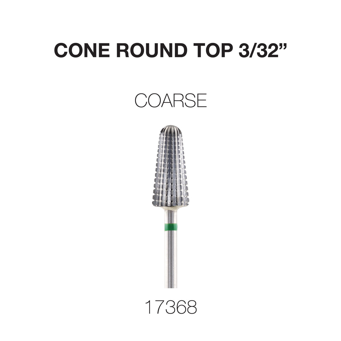 Cre8tion - Cone Round Top - Nail Filing Bit - 3/32"