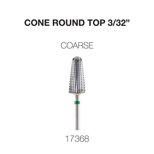 Cre8tion - Cone Round Top - Nail Filing Bit - 3/32"