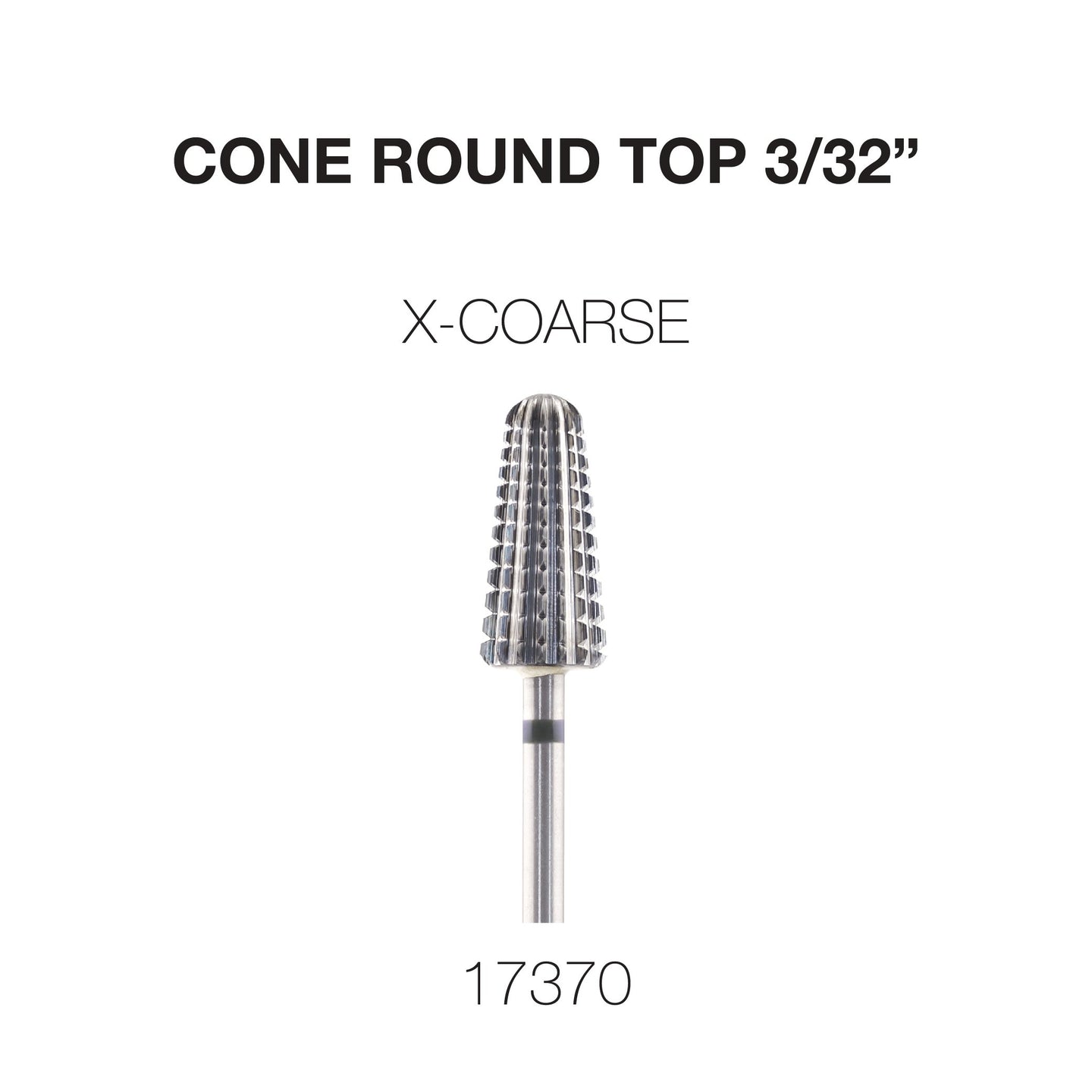 Cre8tion - Cone Round Top - Nail Filing Bit - 3/32"