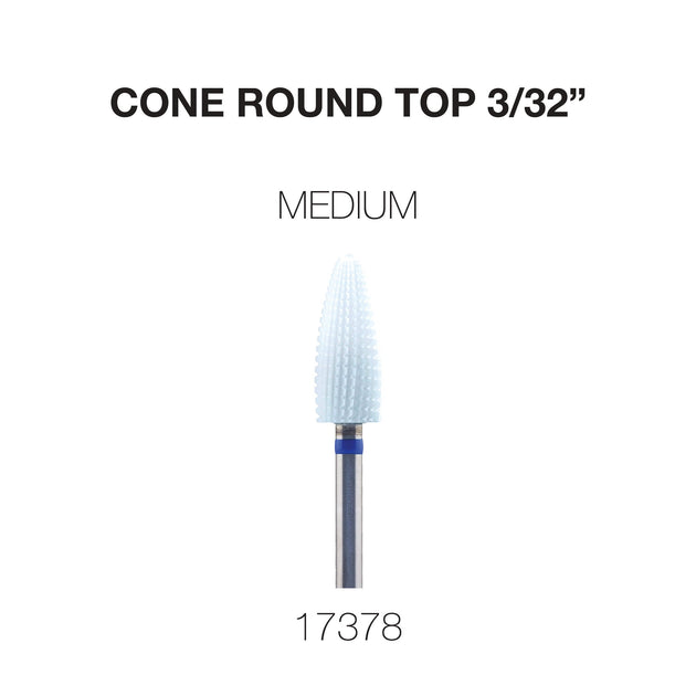 Cre8tion - Ceramic Bits - Cone Round Top - 3/32"