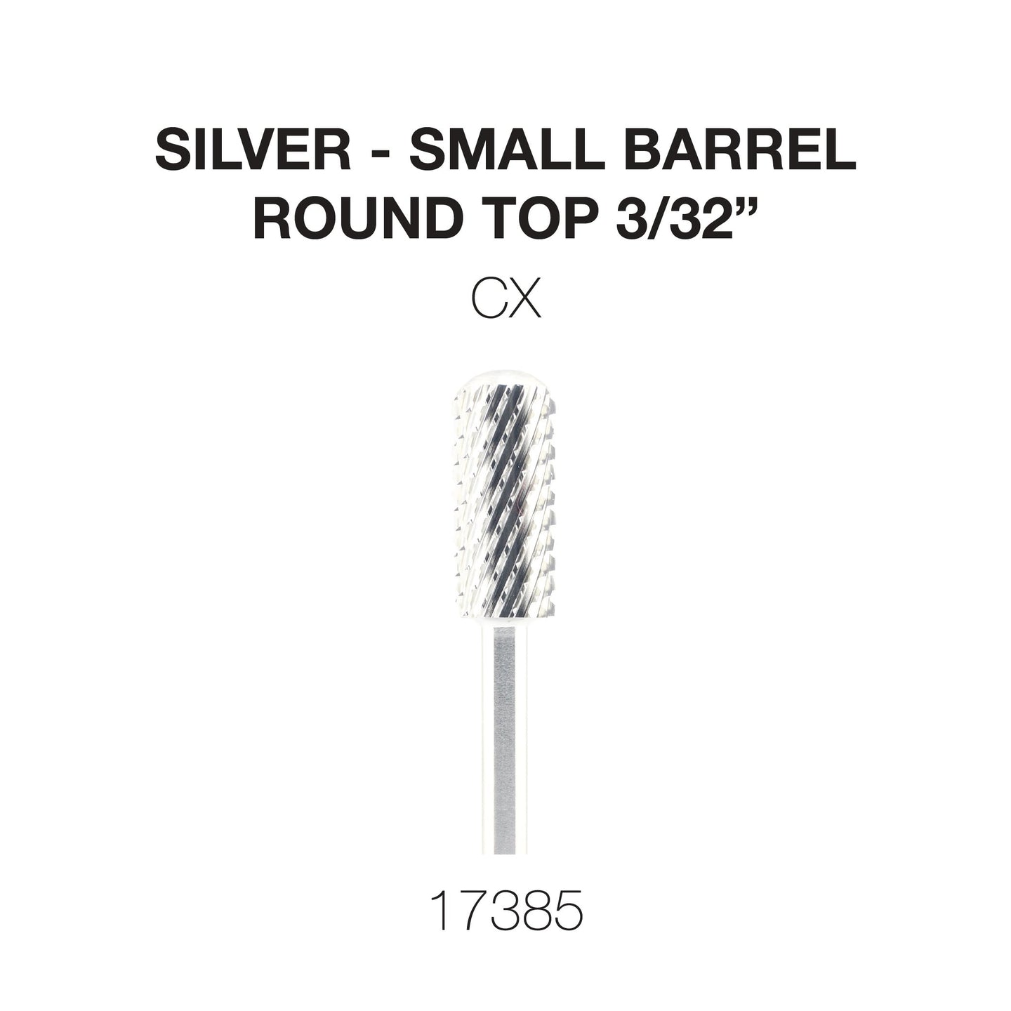 Cre8tion Silver Carbide - Small Barrel - Round Top 3/32"