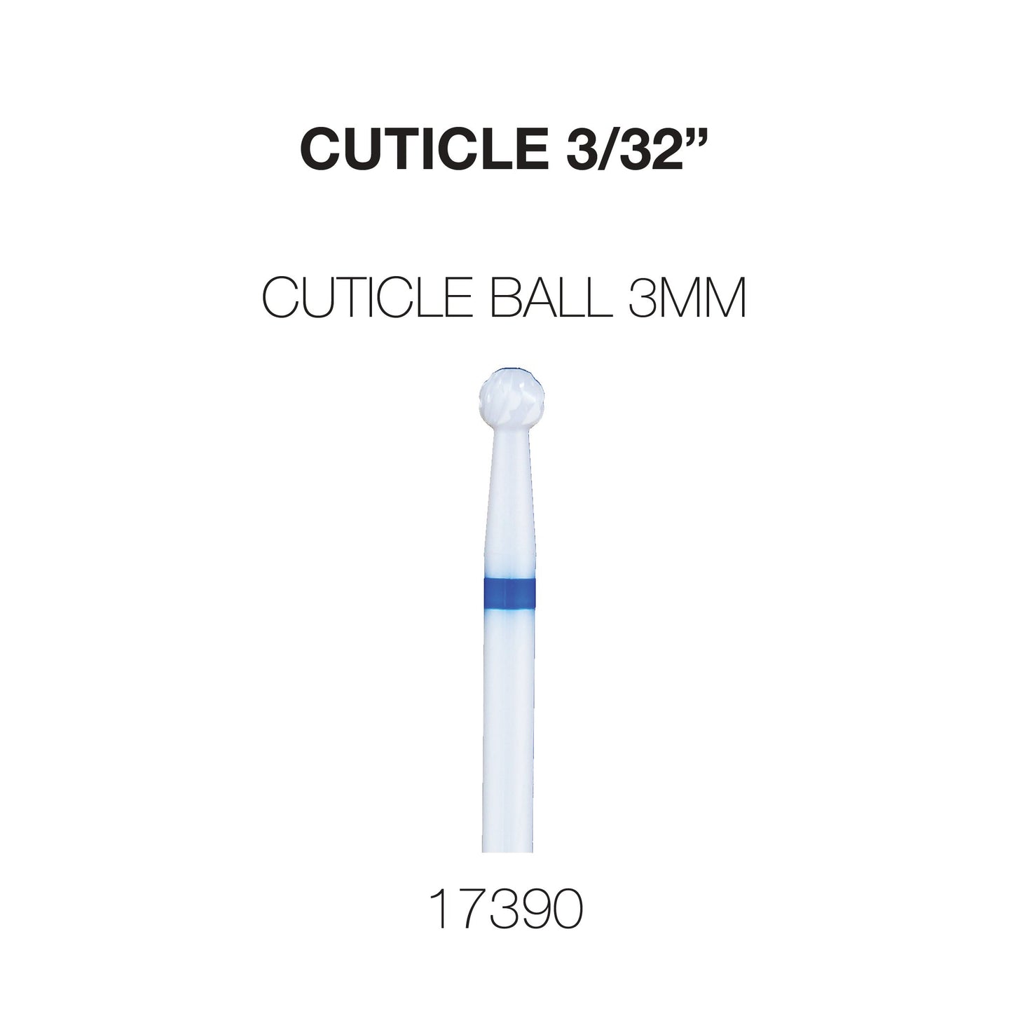 Cre8tion Cuticle Ceramic Bit - 3/32"