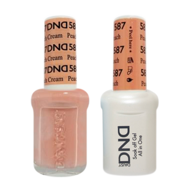 Daisy DND - Gel & Lacquer Duo - 587 Peach Cream