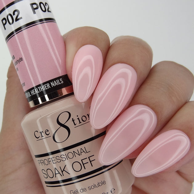 Cre8tion - Soak Off Gel System - Crystal Pink 02