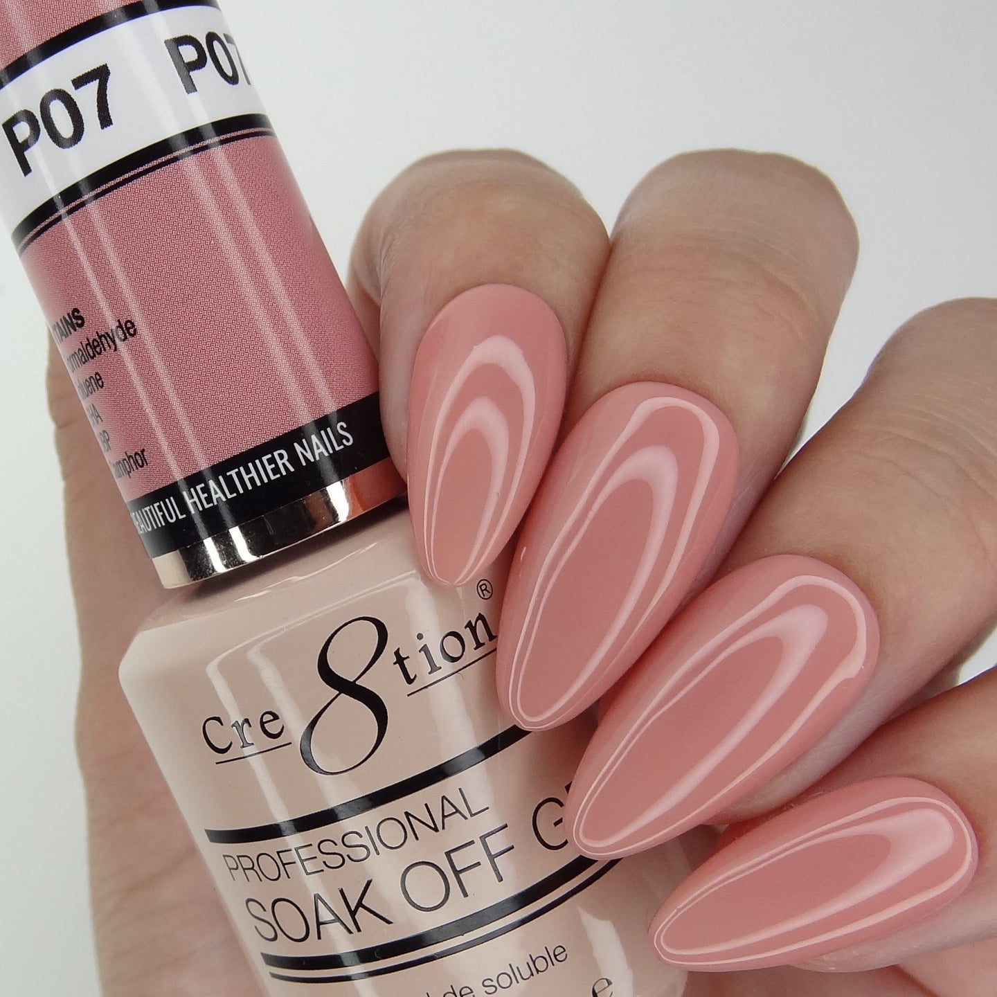 Cre8tion - Soak Off Gel System - Crystal Pink 07