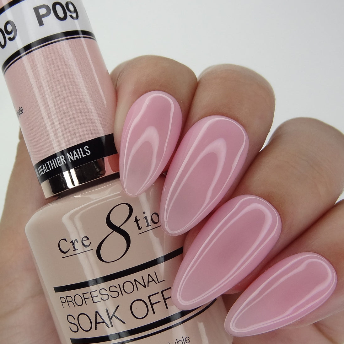 Cre8tion - Soak Off Gel System - Crystal Pink 09