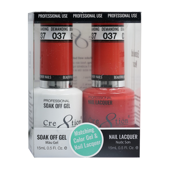 Cre8tion Matching Color Gel & Nail Lacquer 37 Scorpio - Lamaisononlinestore