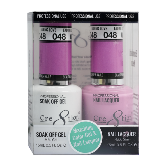 Cre8tion Matching Color Gel & Nail Lacquer 48 Fading Love - Lamaisononlinestore