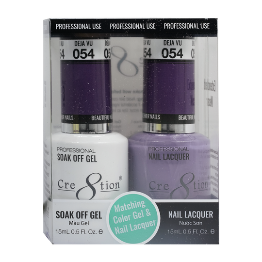 Cre8tion Matching Color Gel & Nail Lacquer 54 Déjà Vu - Lamaisononlinestore