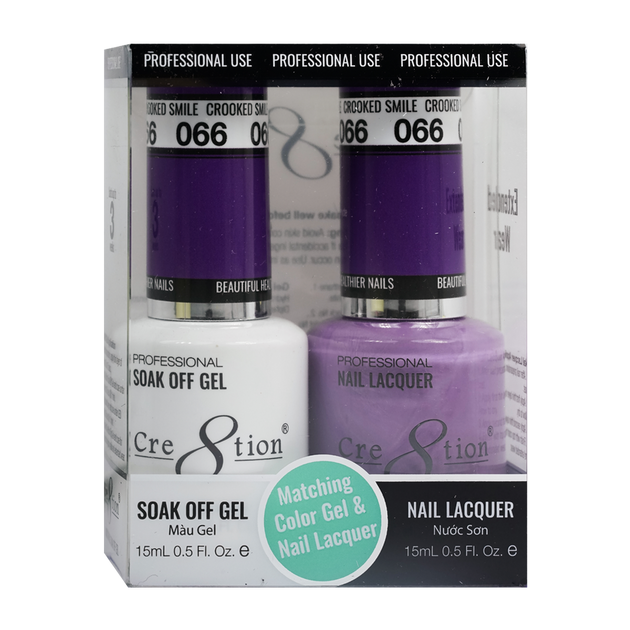 Cre8tion Matching Color Gel & Nail Lacquer 66 Deception is Inception - Lamaisononlinestore