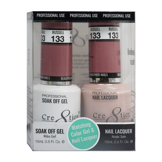 Cre8tion Matching Color Gel & Nail Lacquer 133 Hakuna Matata - Treasure4nails