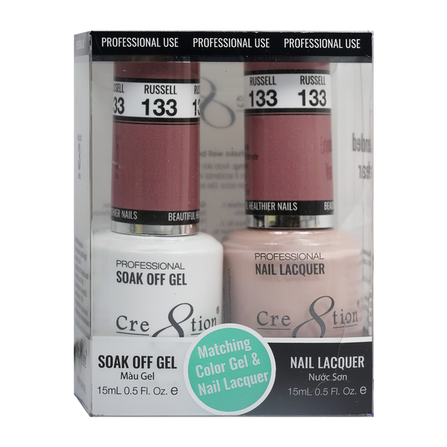 Cre8tion Matching Color Gel & Nail Lacquer 133 Hakuna Matata - Treasure4nails