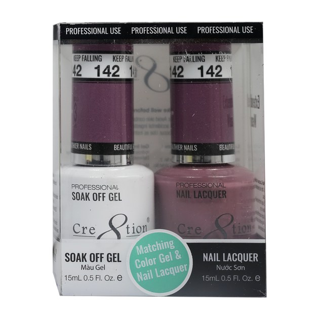 Cre8tion Matching Color Gel & Nail Lacquer 142 Marching Band - Treasure4nails