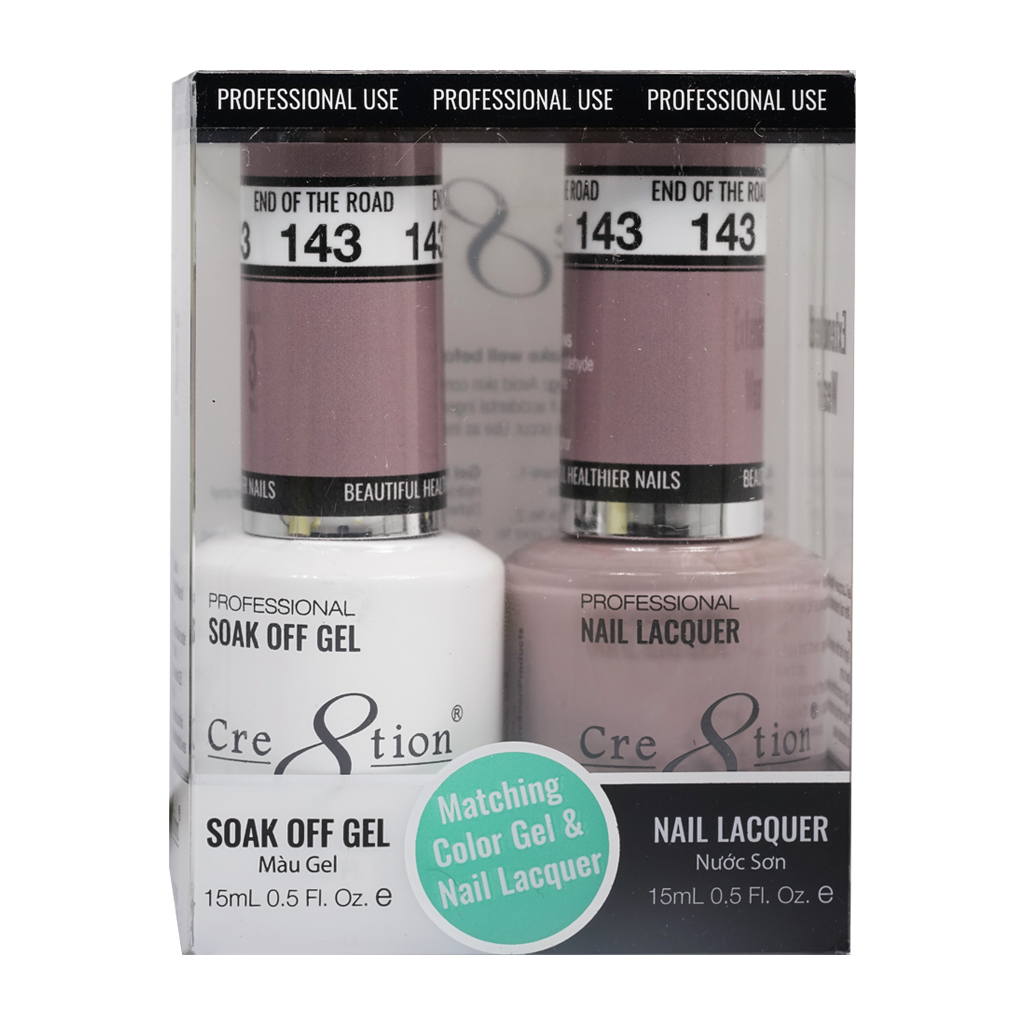 Cre8tion Matching Color Gel & Nail Lacquer 143 Super Bowl - Treasure4nails