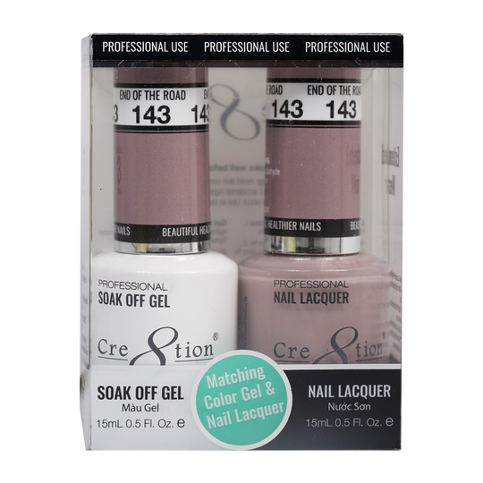 Cre8tion Matching Color Gel & Nail Lacquer 143 Super Bowl - Treasure4nails