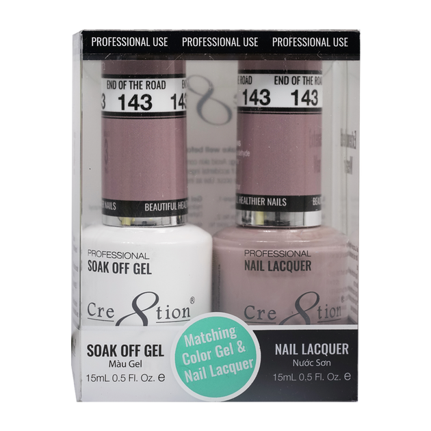 Cre8tion Matching Color Gel & Nail Lacquer 143 Super Bowl - Treasure4nails