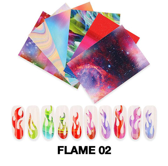 Cre8tion Nail Art Sticker Flame 02 - 6 pcs./bag - Lamaisononlinestore