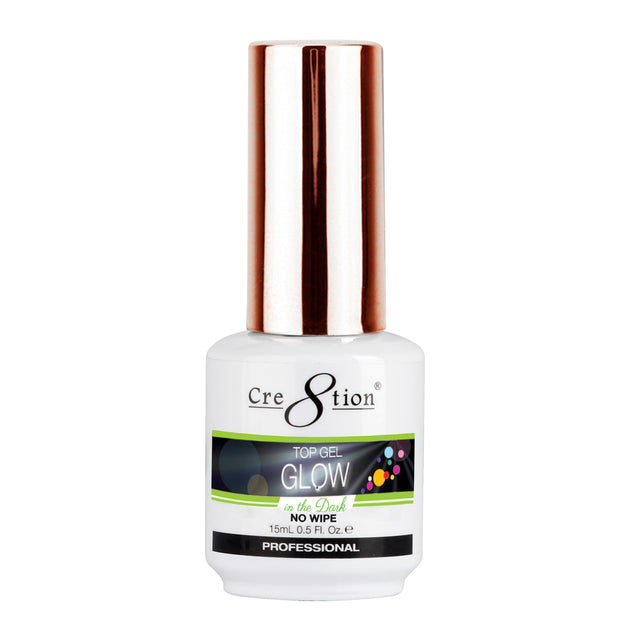 Cre8tion - Soak Off Gel System - Top Gel Glow in the Dark - 0.5 oz (15ml) - Treasure4nails