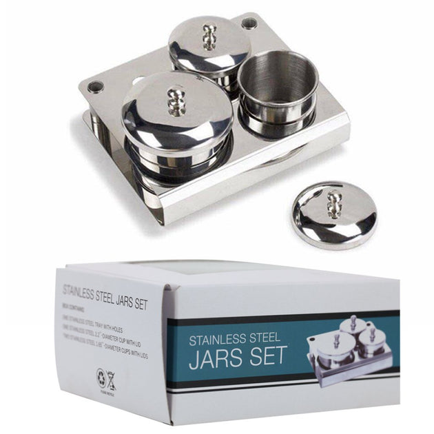 Cre8tion - Stainless Steel Jar 3 pc set