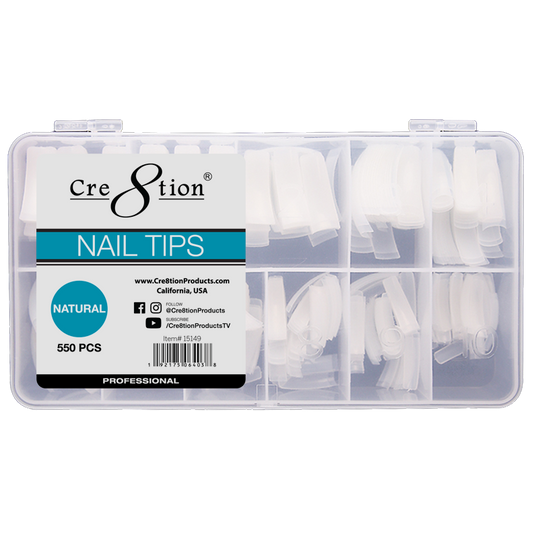 Cre8tion Natural Tips #0 - #10 550 pcs./box - Lamaisononlinestore