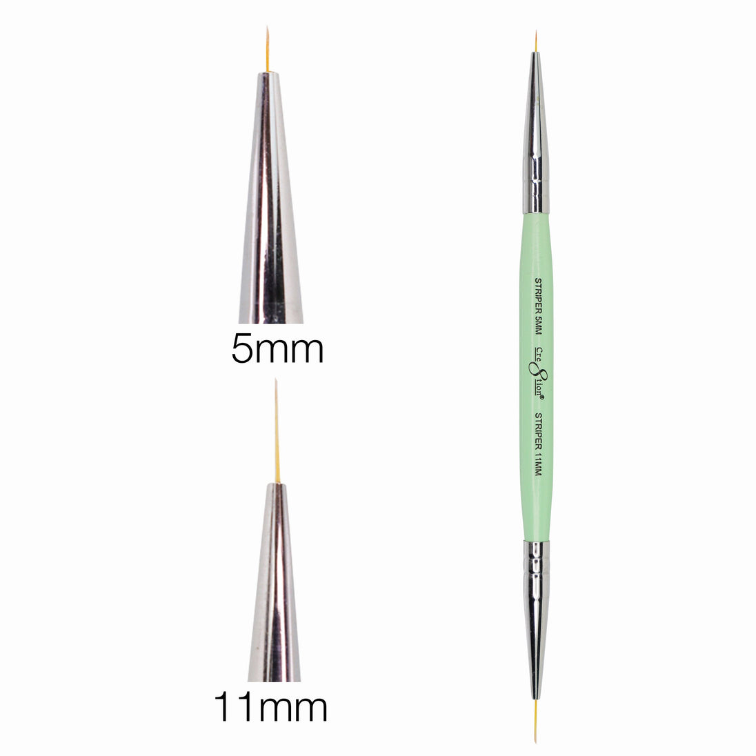 Cre8tion- Nail Art Brush - Gel Brush Mini Striper Duo - Lamaisononlinestore