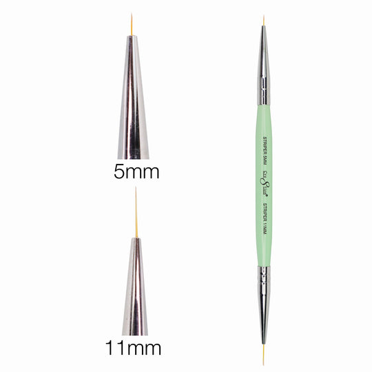 Cre8tion- Nail Art Brush - Gel Brush Mini Striper Duo