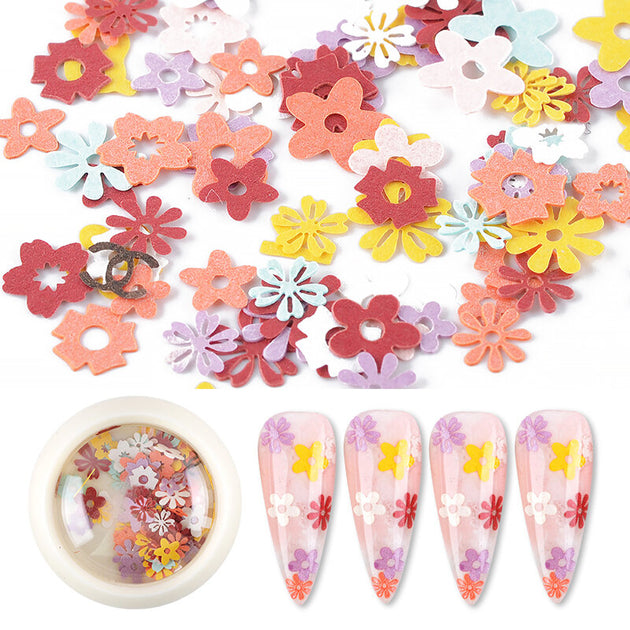 NAIL DRIED PAPER FLORAL DESIGNS ( LEAVES & FLOWERS COLLECTION ) - Lamaisononlinestore